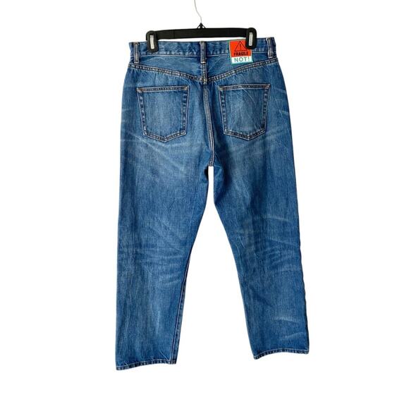 Tory Burch Cropped High Rise Straight Jeans size 29 Button Fly - Picture 6 of 10